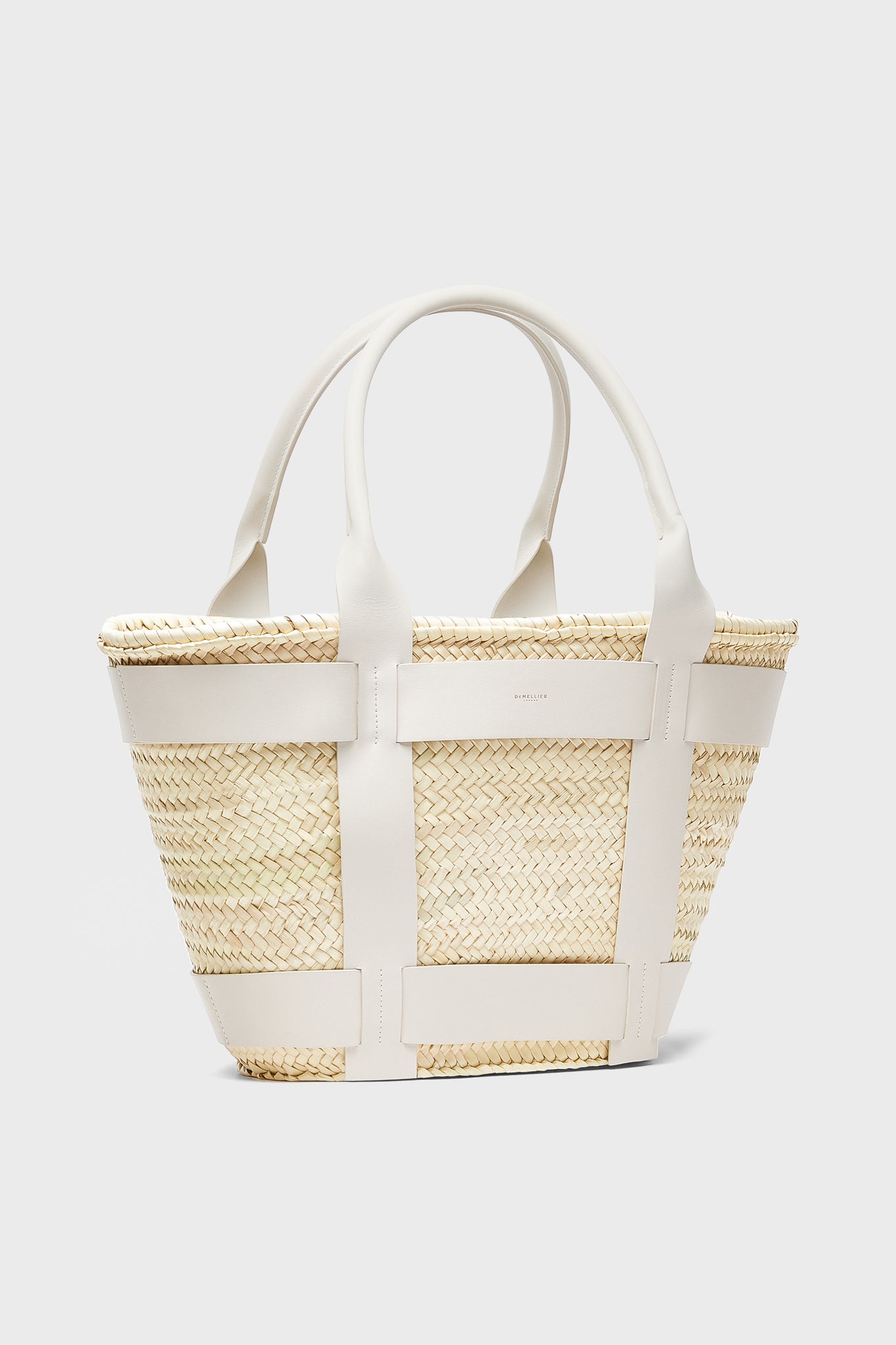 Off White Raffia Maxi Santorini Bag
