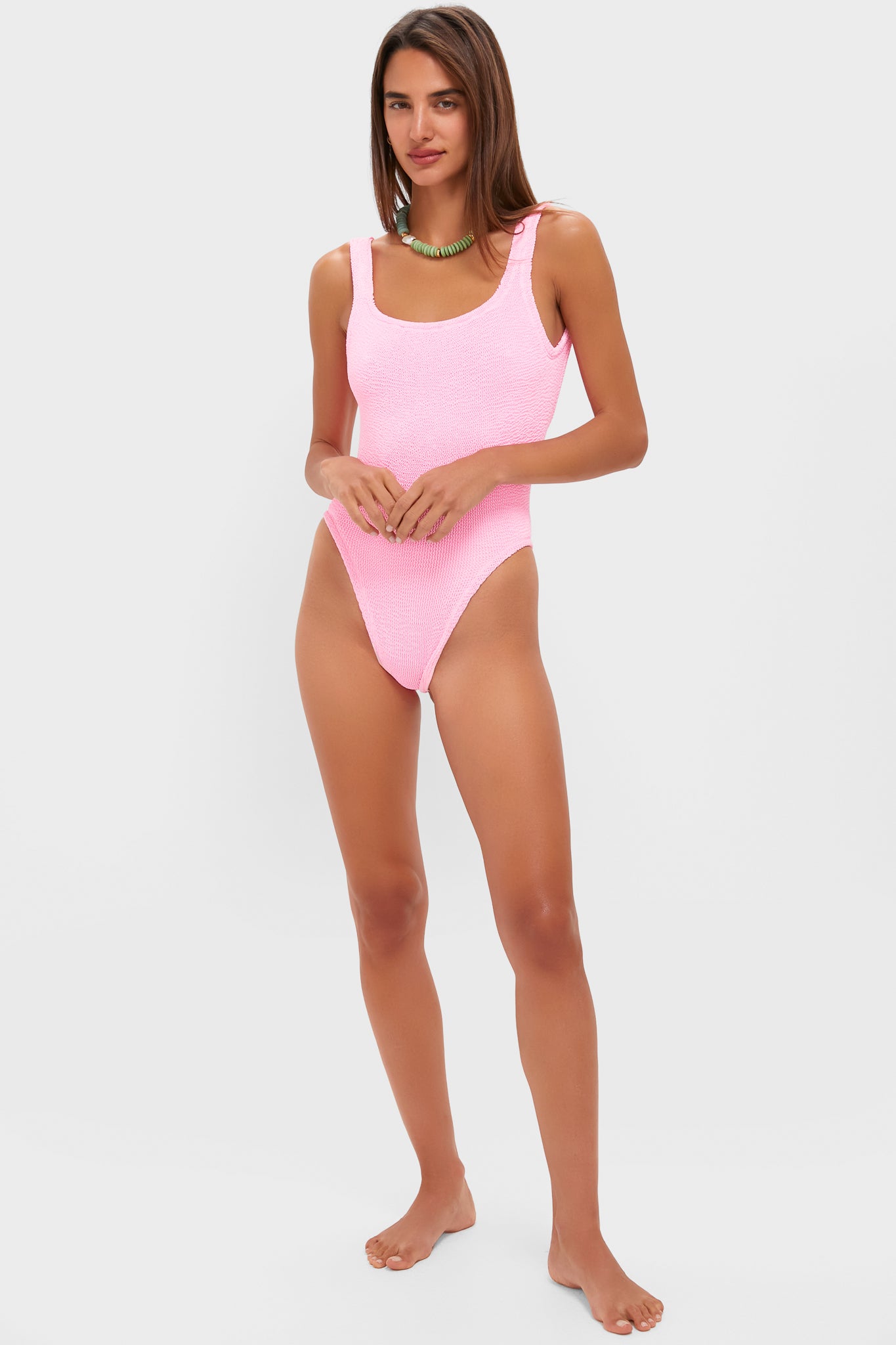 Bubblegum Square Neck One Piece