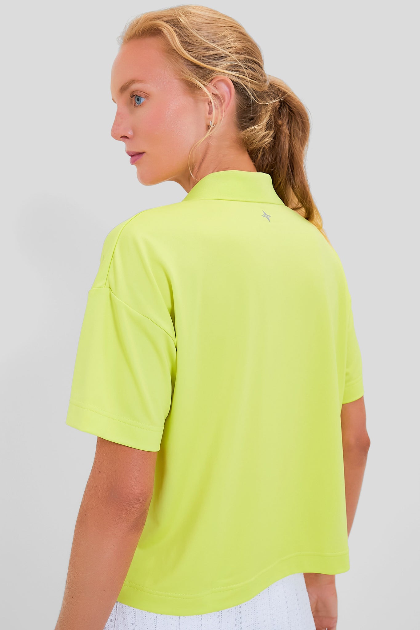 Citron Cropped Caroline Polo