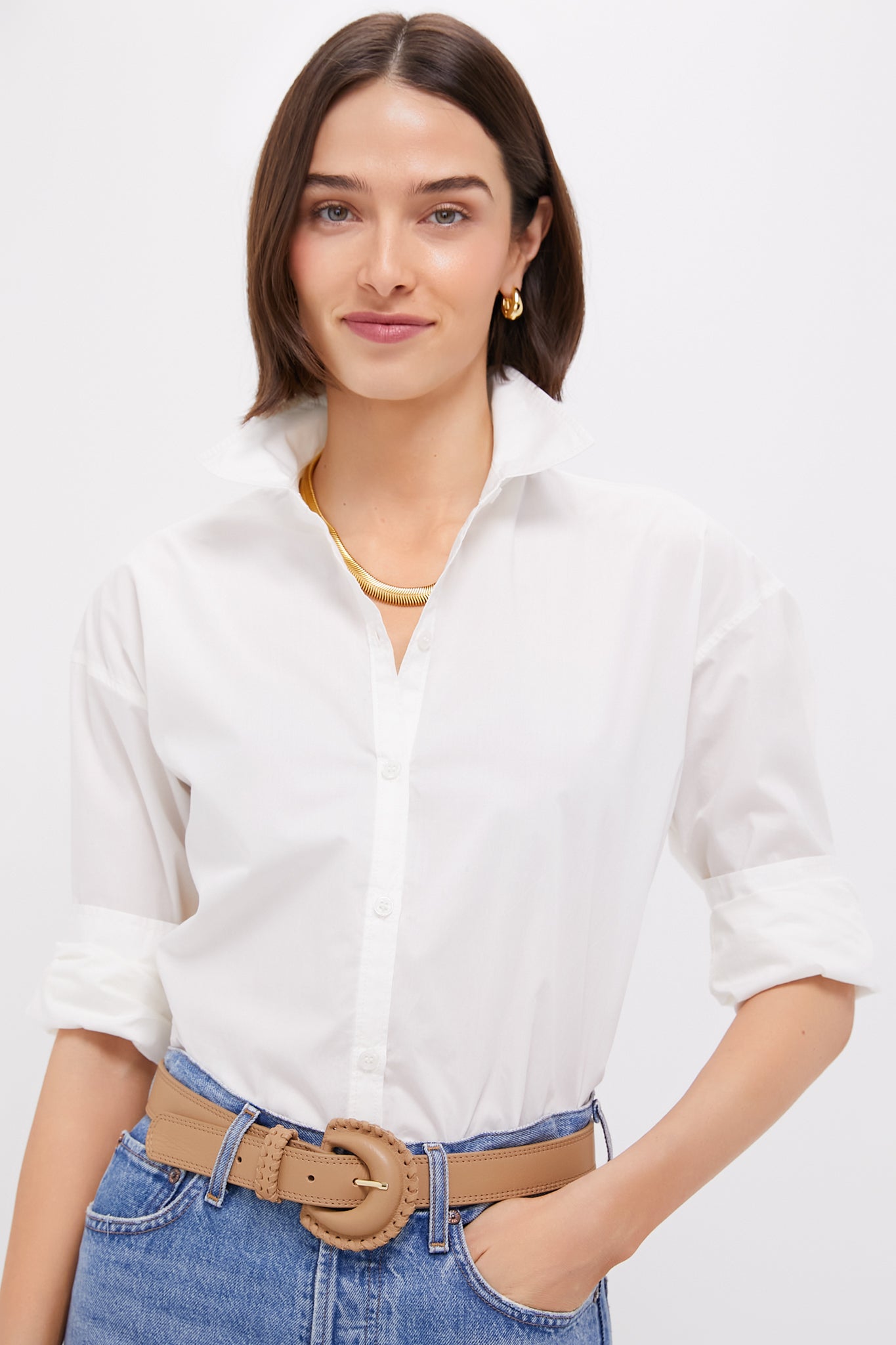 White Wexler Cotton Button Down | Tuckernuck