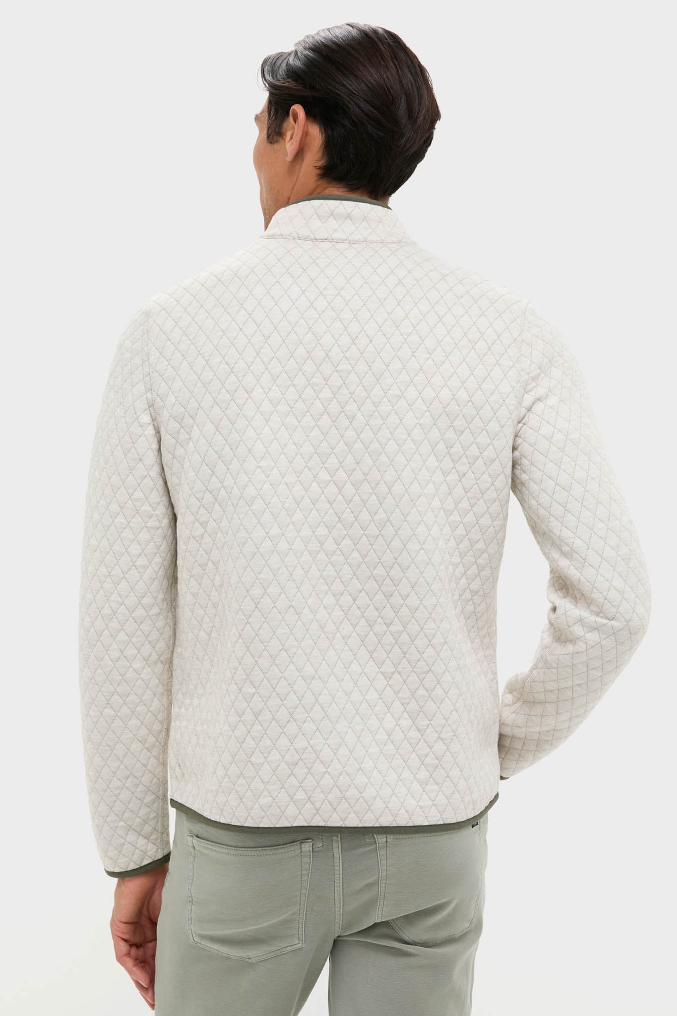 Oatmeal Olive Corbet Reversible Pullover