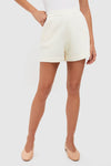 Ivory Knit Beau Shorts