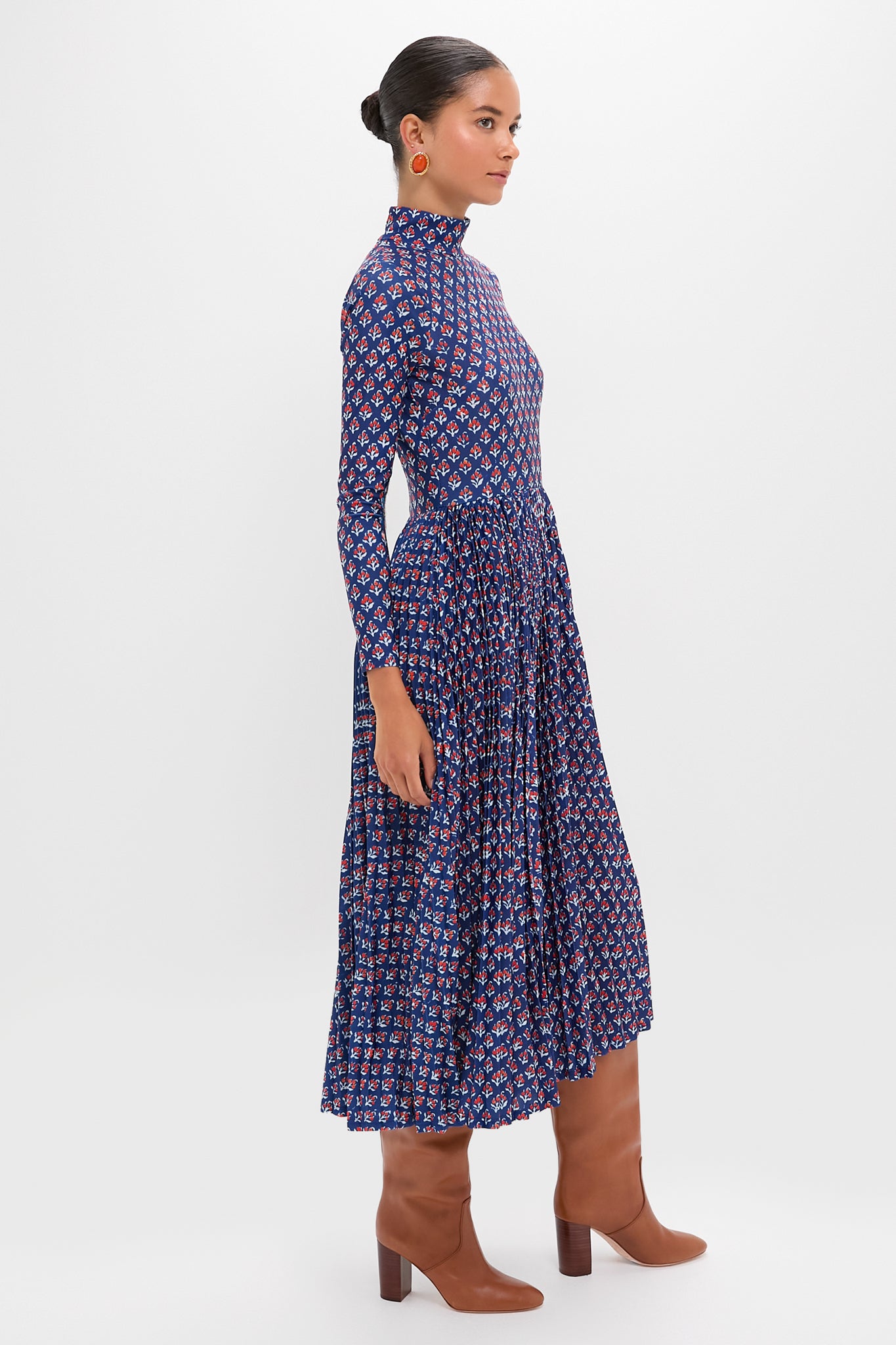 Autumn Fleur Navy Sabine Dress