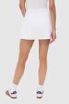 White Faux Wrap 14 Inch Performance Jersey Alexis Tennis Skirt