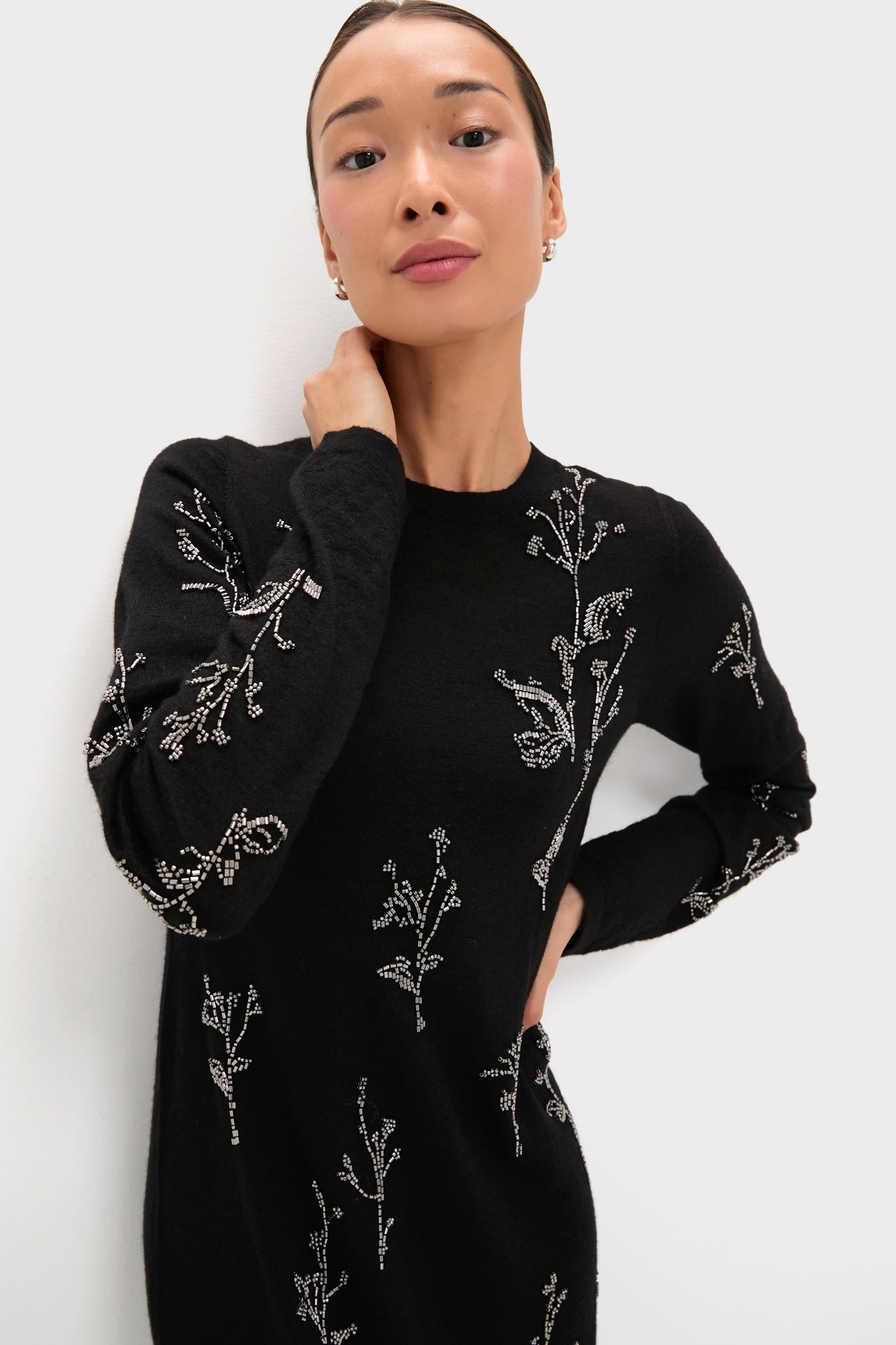 Black Bozka Long Sleeve Maxi Dress