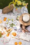 Fete Linen Embroidered Tablecloth