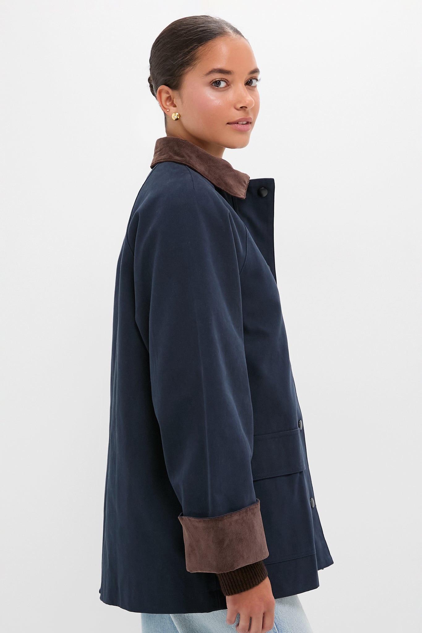 Navy Barn Jacket | Moon River