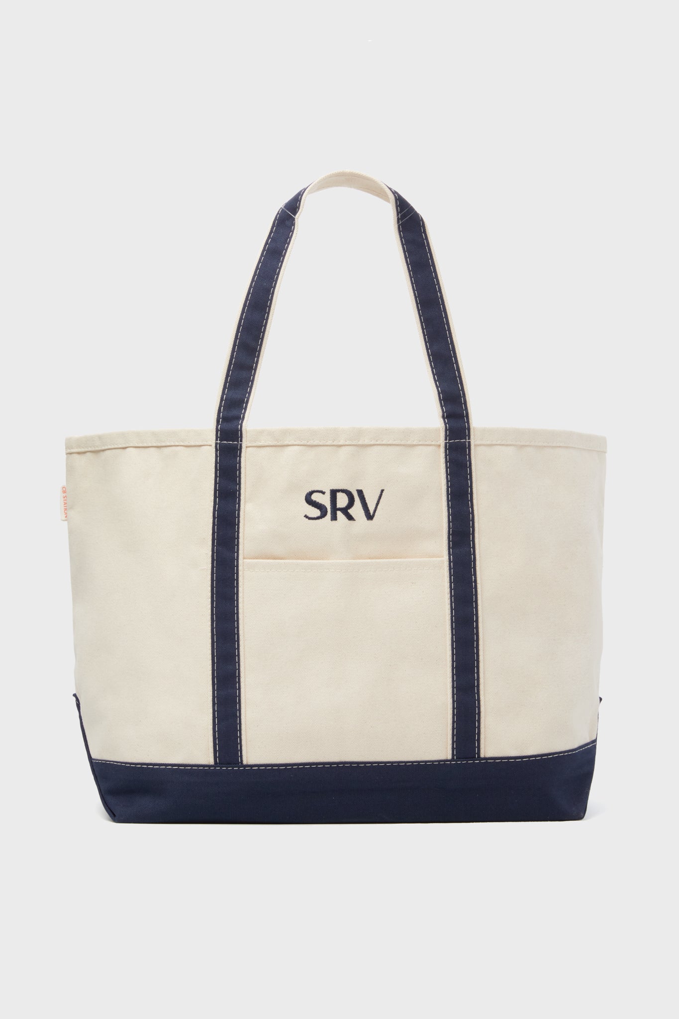 Navy Large Canvas Tote | CB Station