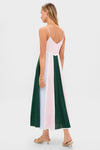 Pink, Green & Blue Striped Baxter Maxi Dress