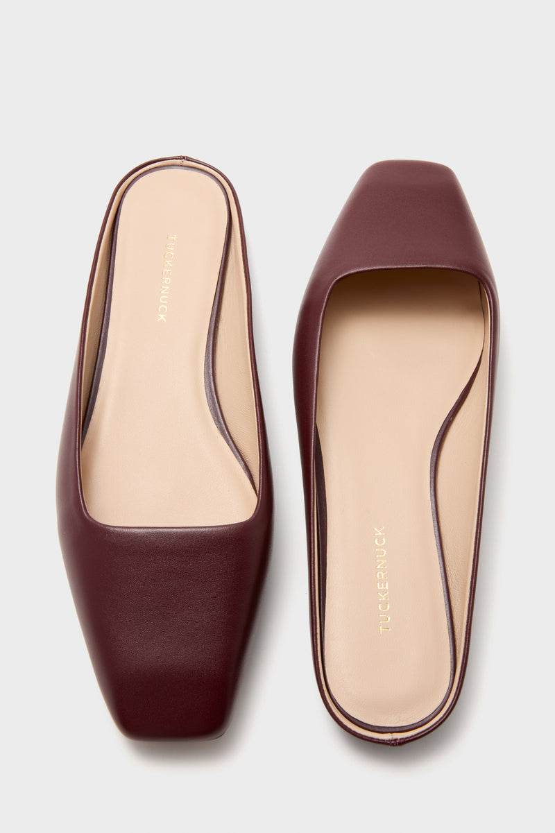 Oxblood Leather Nilli Flats