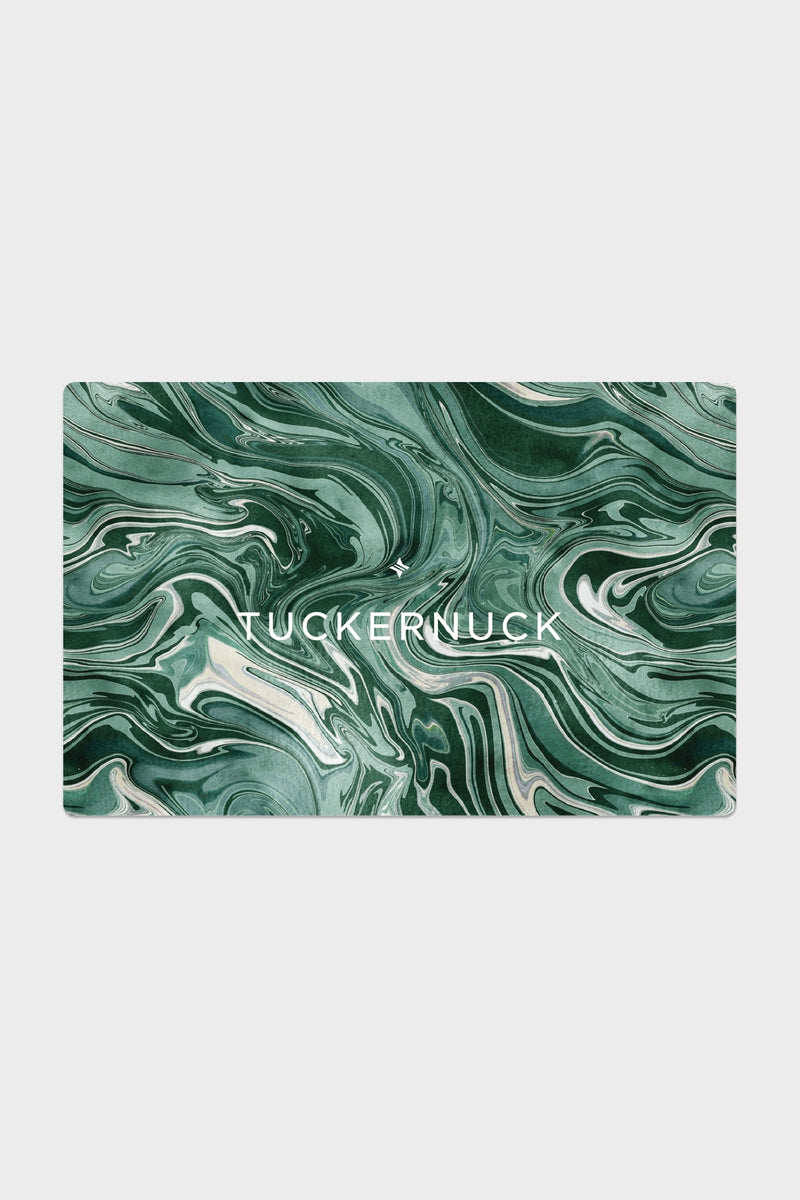 Tuckernuck E-Gift Card featuring a classic design, perfect for effortless gifting. Redeemable online with a unique code, offering a fun, high-end shopping experience.