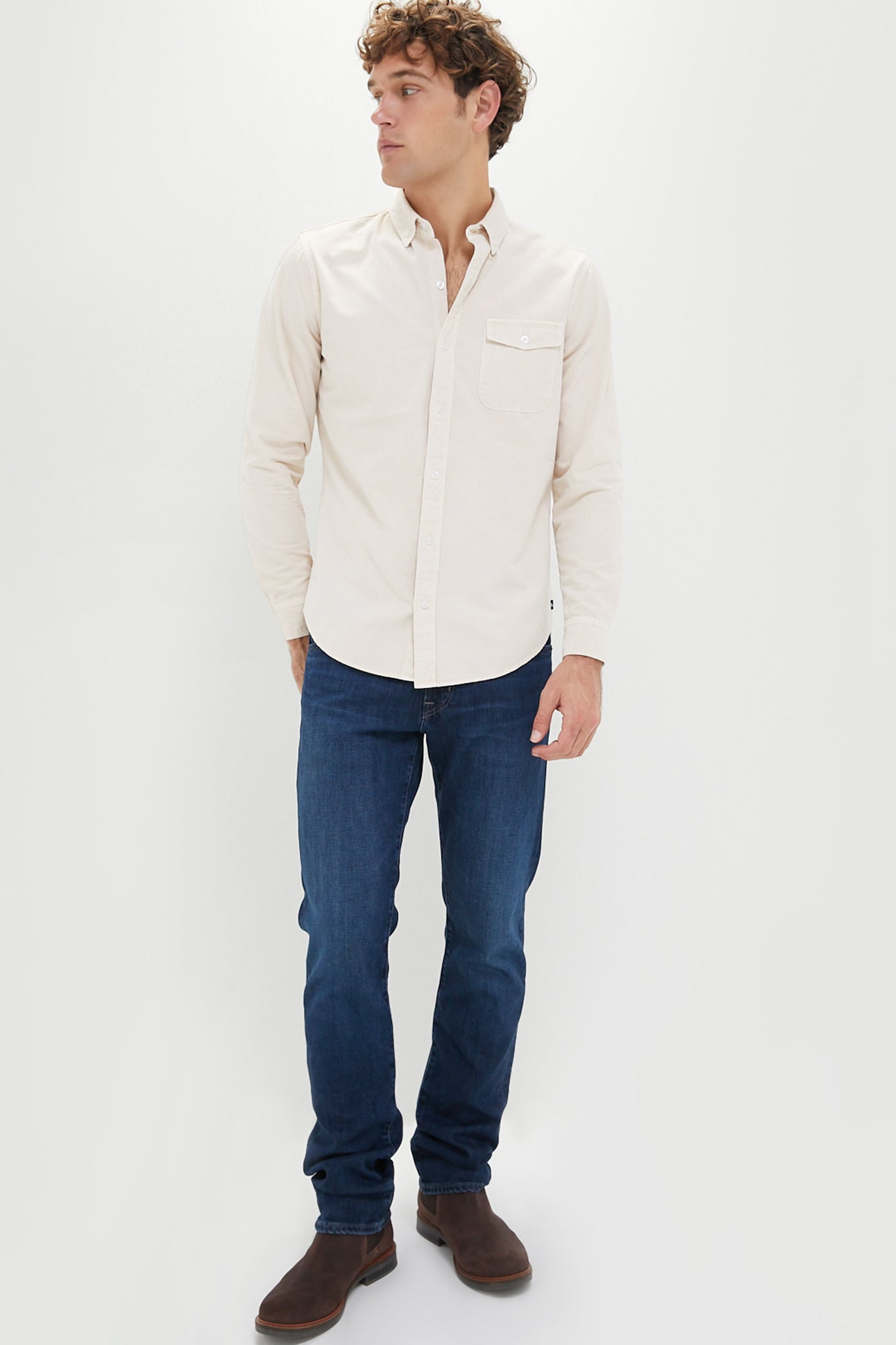 Sandstone Washed Denim Shirt