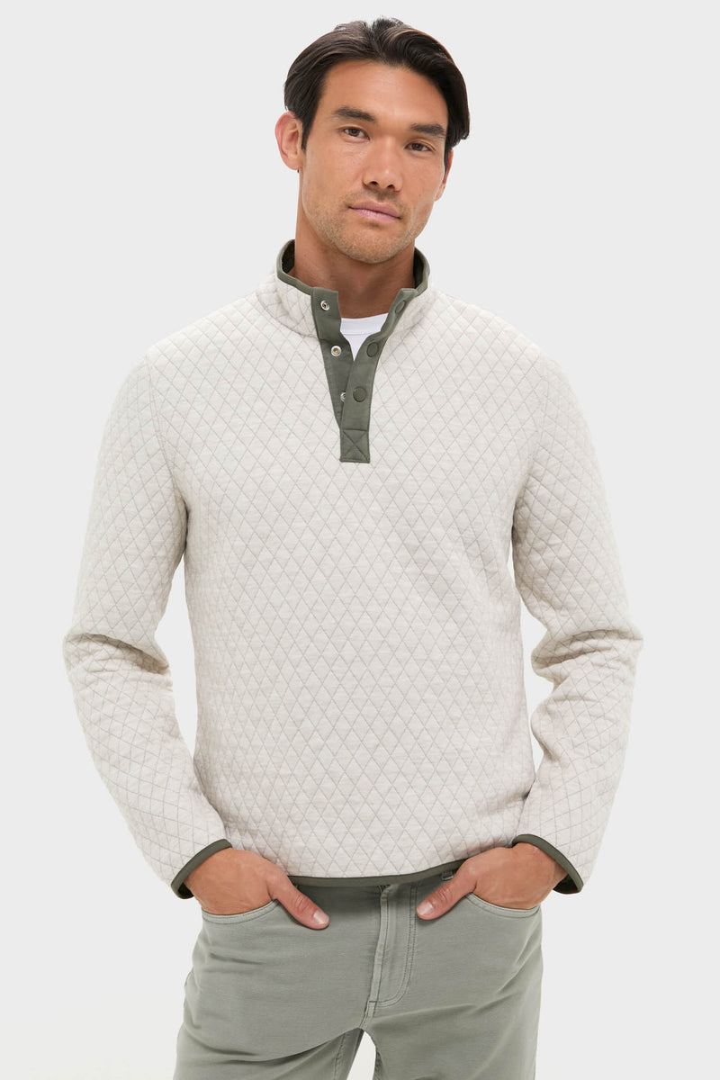 Oatmeal Olive Corbet Reversible Pullover
