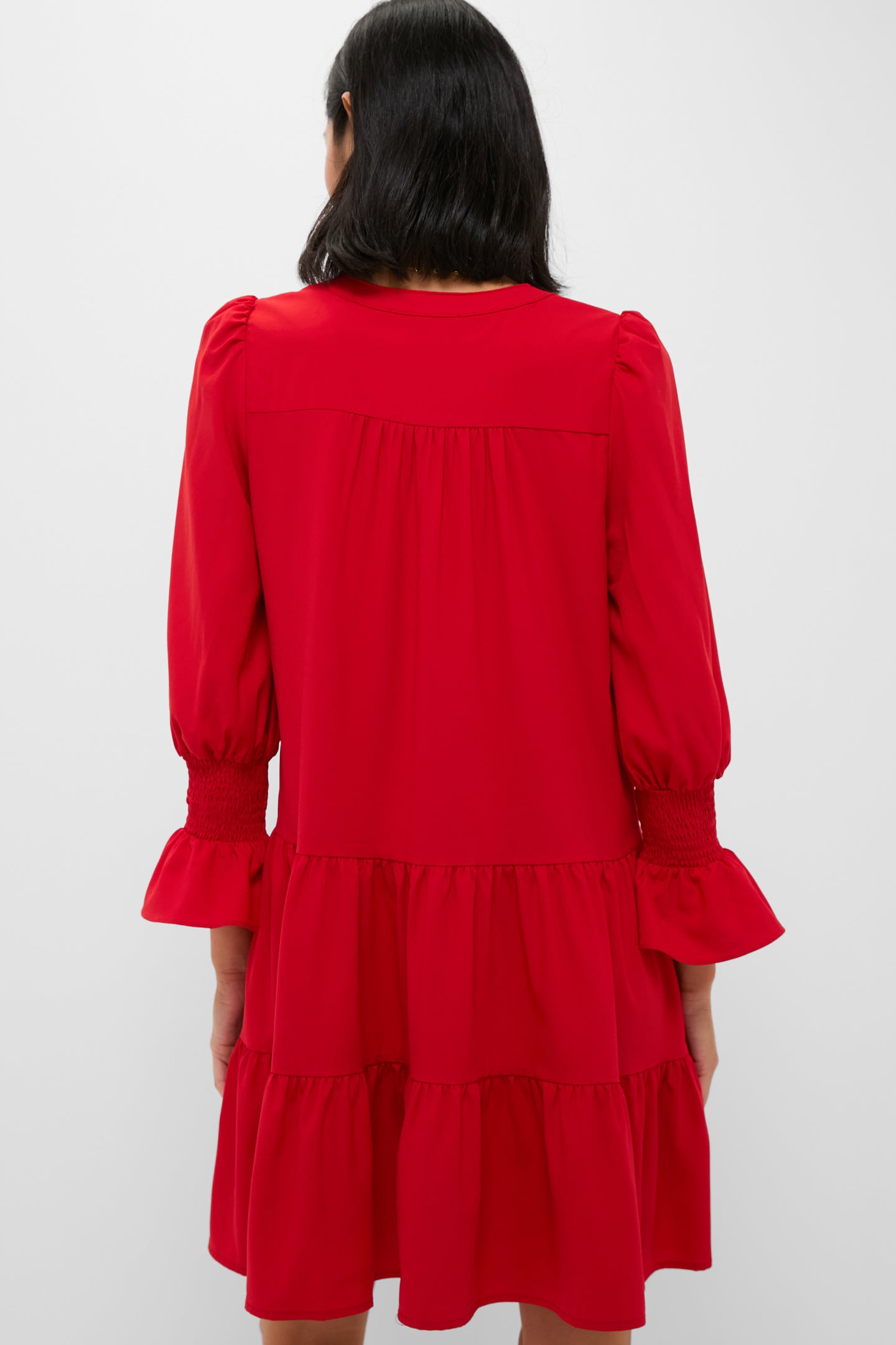 Red Crepe Kenzo Dress