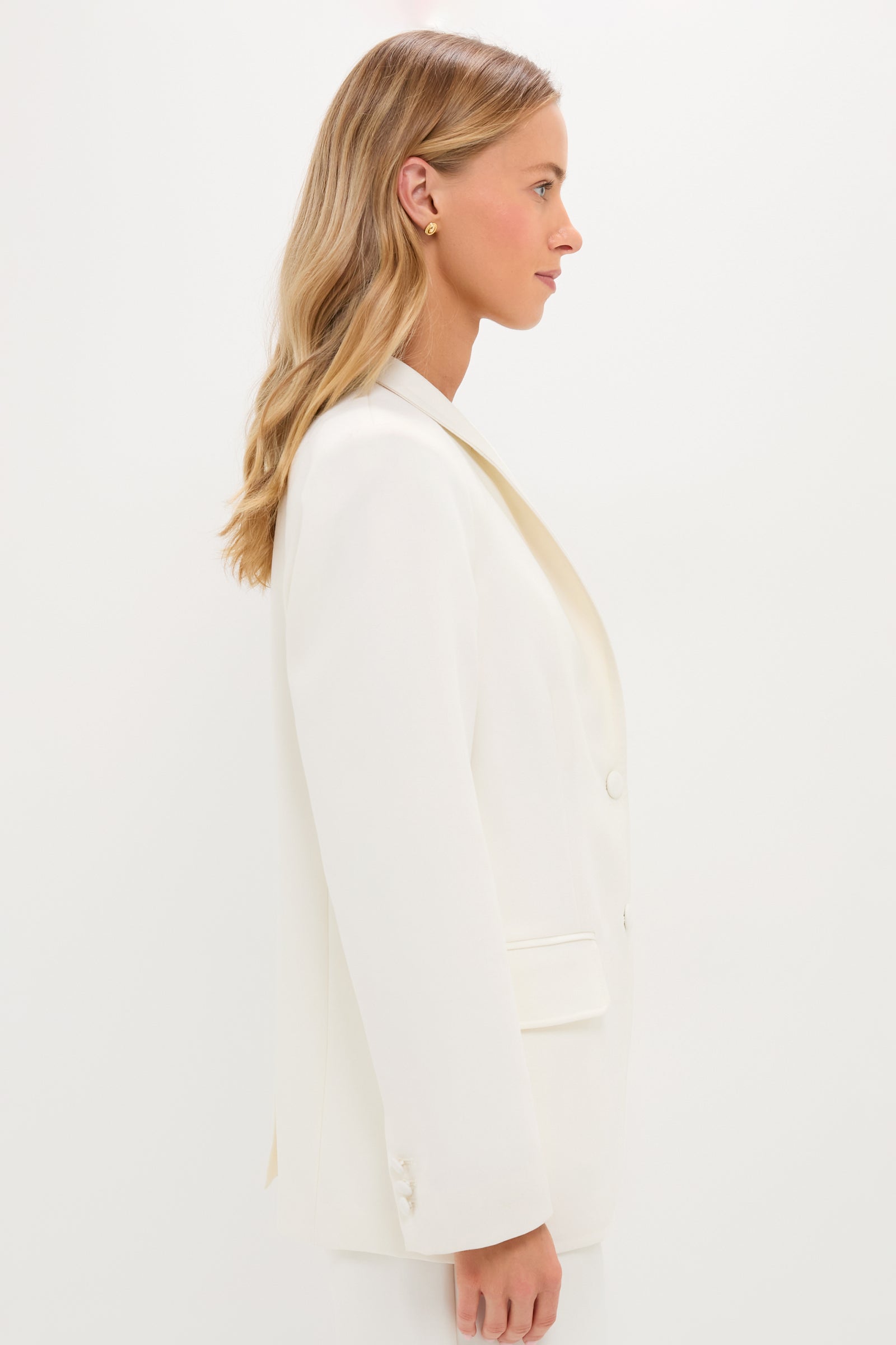 Cream Wool Warner Blazer