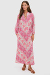 Cerise Chevron Maryse Caftan