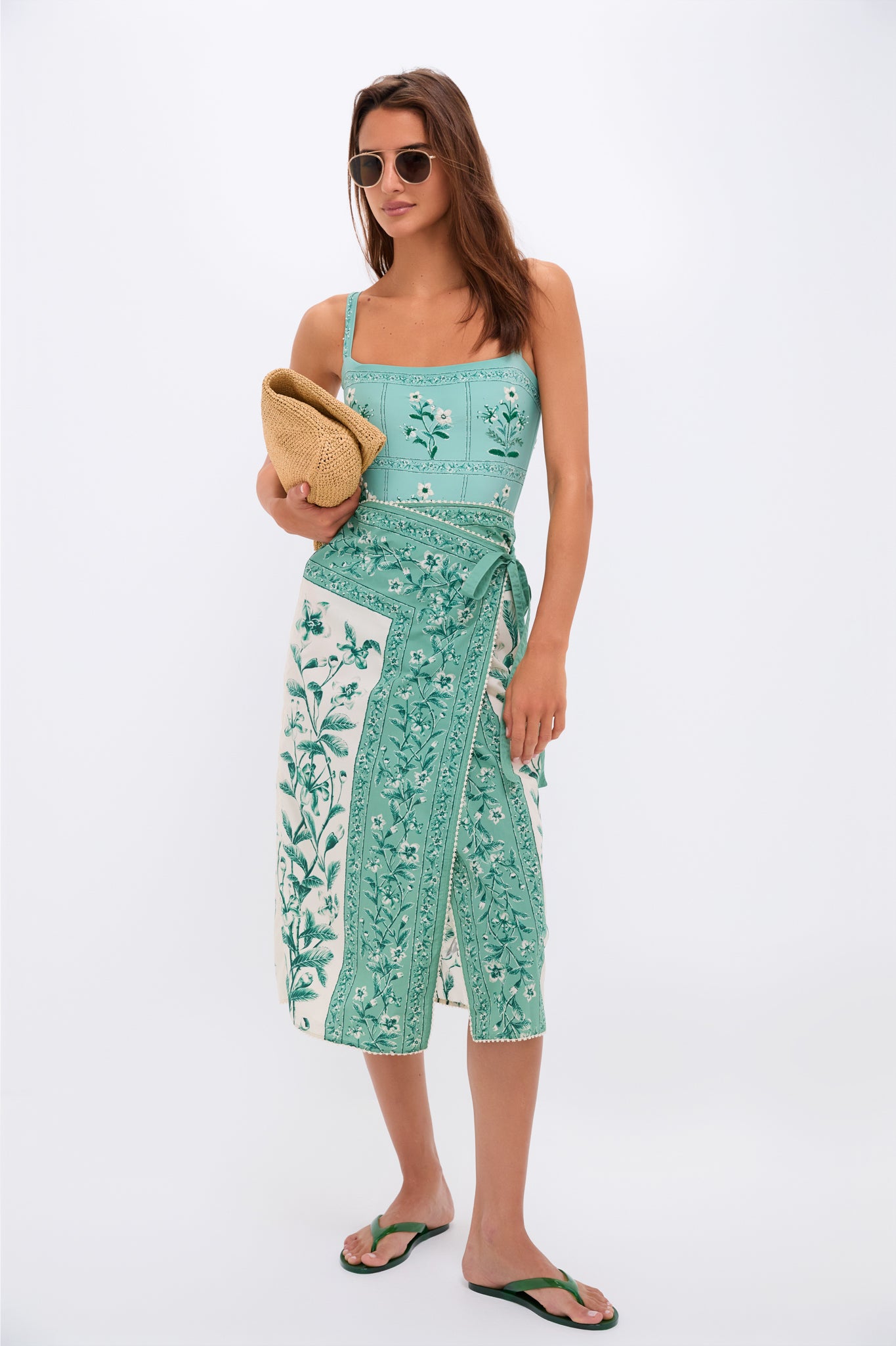 Green Jelly Flip Flops