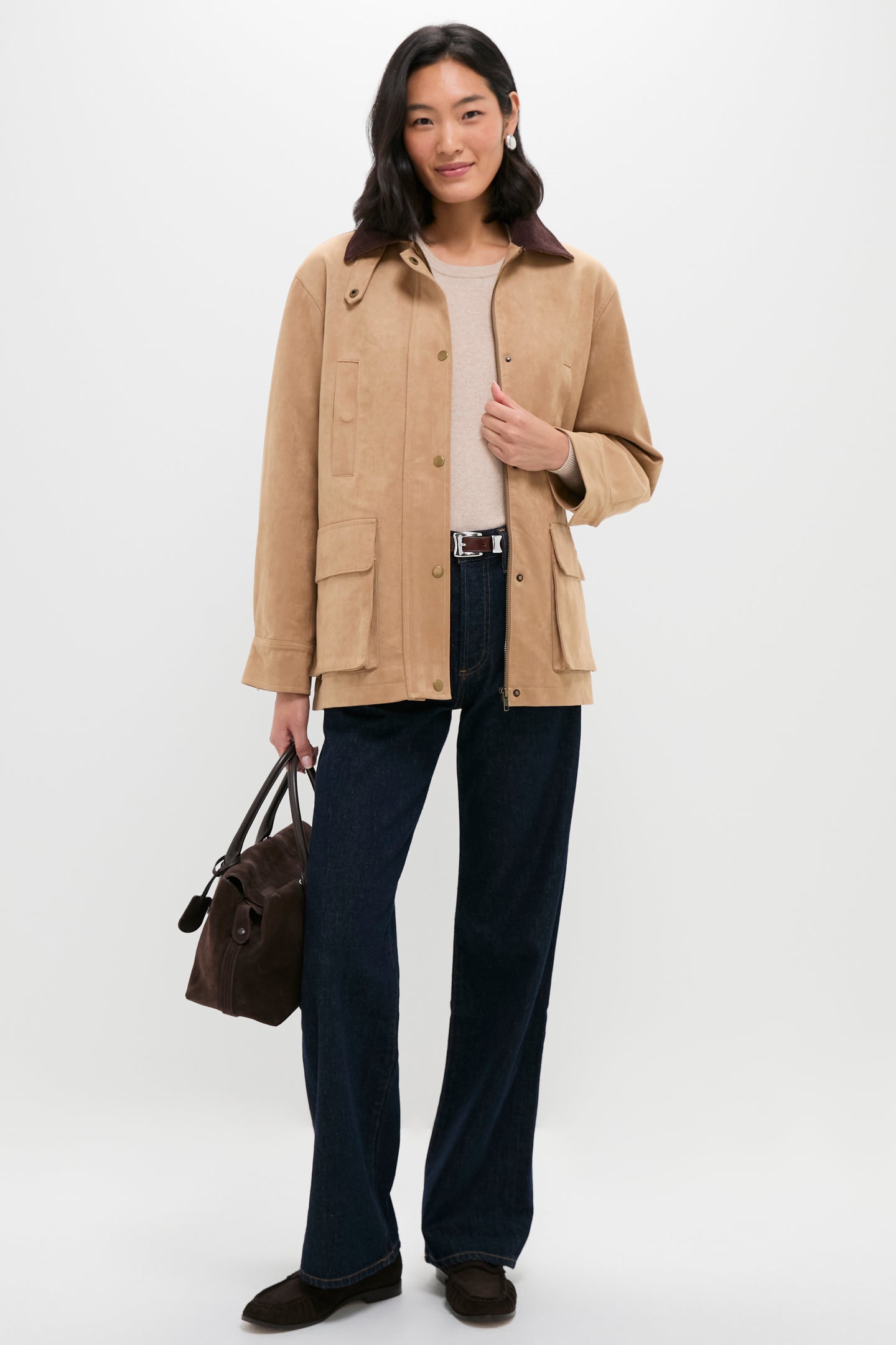 Vegan Suede Barnaby Barn Jacket