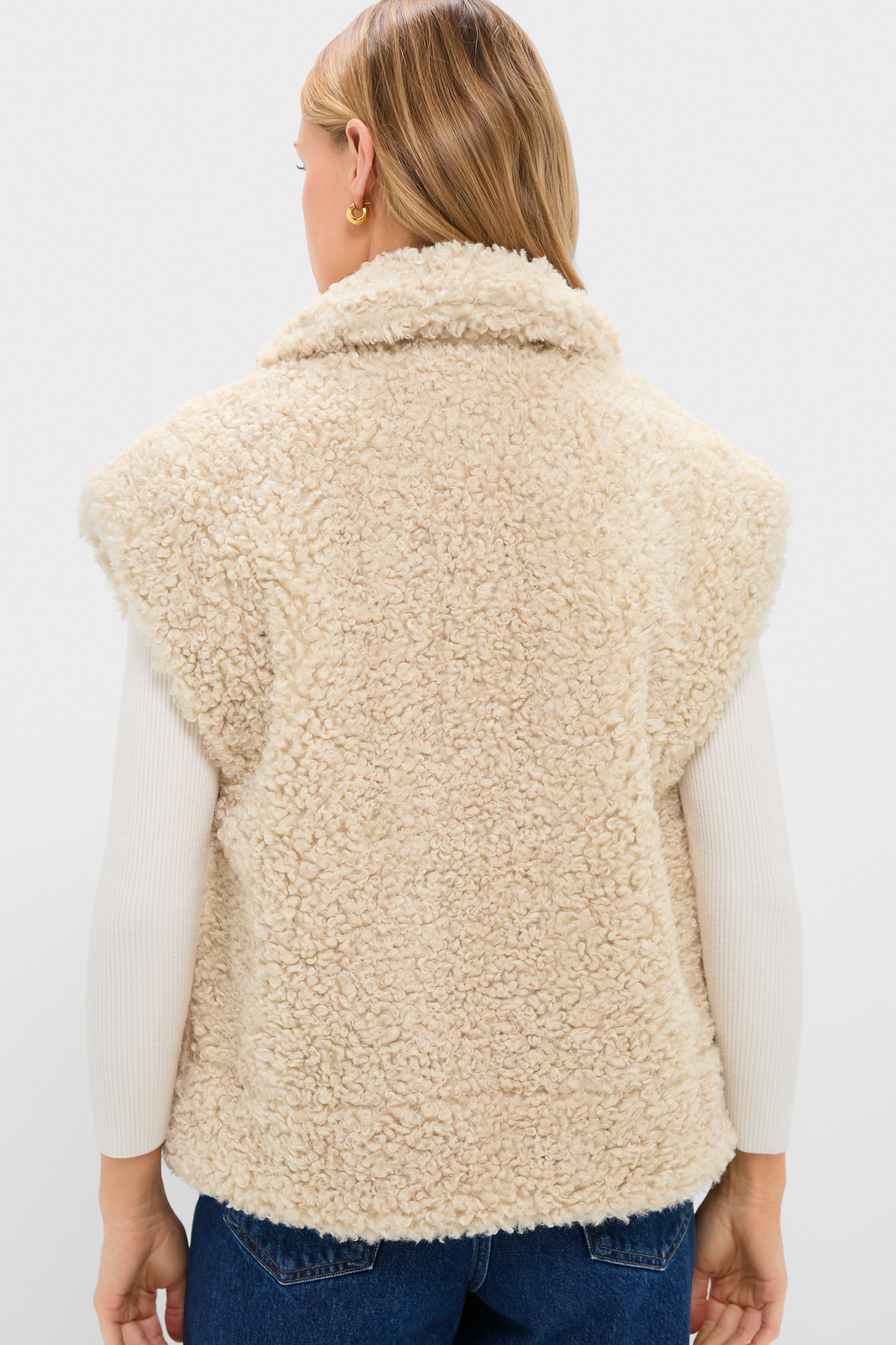 Oversized Aspen Sherpa Vest
