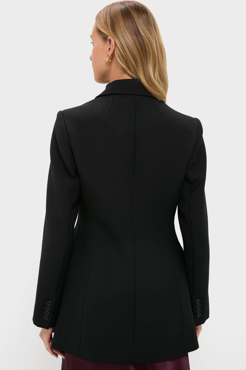 Black Sculpted Olivier Blazer