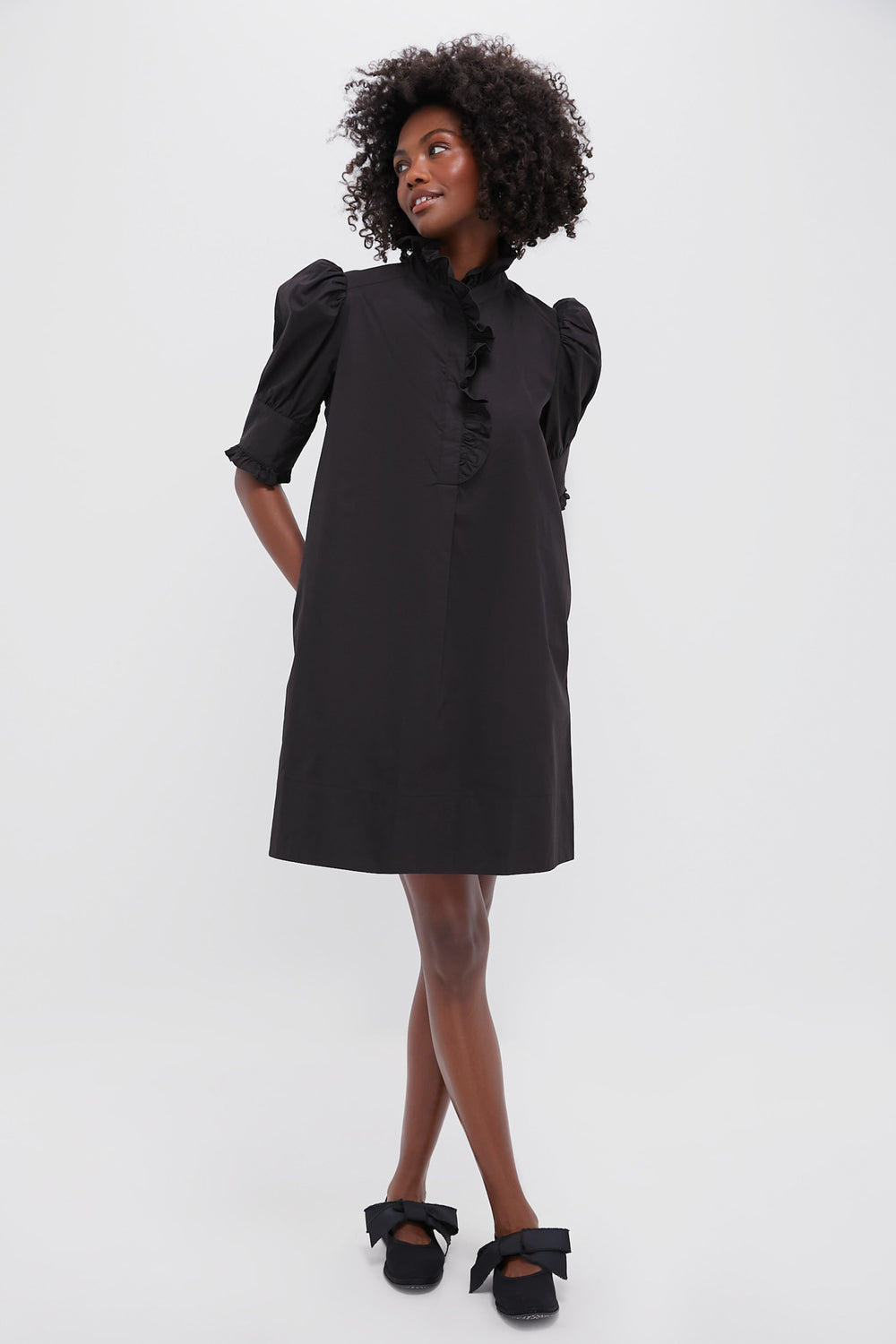 Pomander Place Black Gracelyn Mini Dress Black / XL
