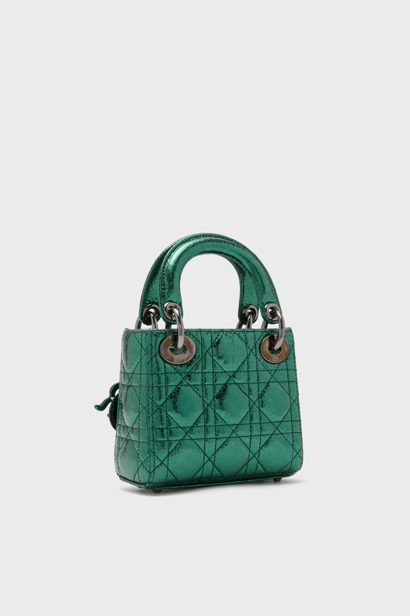 DIOR Green Lady Dior Shoulder Bag
