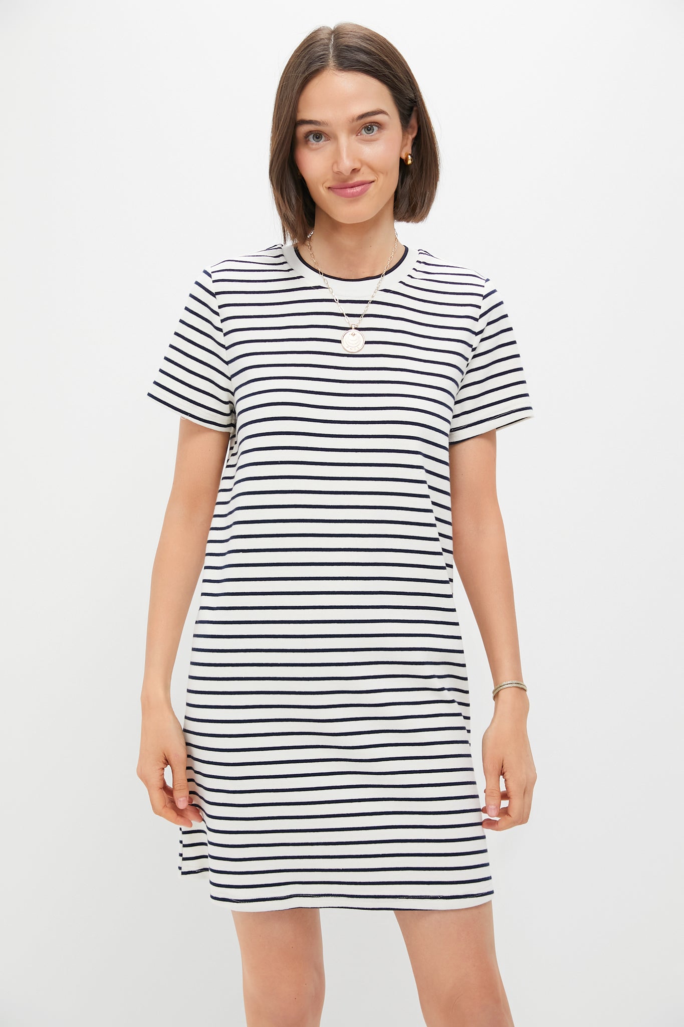 Blue Stripe Aimee Mini Dress