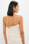 Ivory Las Olas Pleated Top