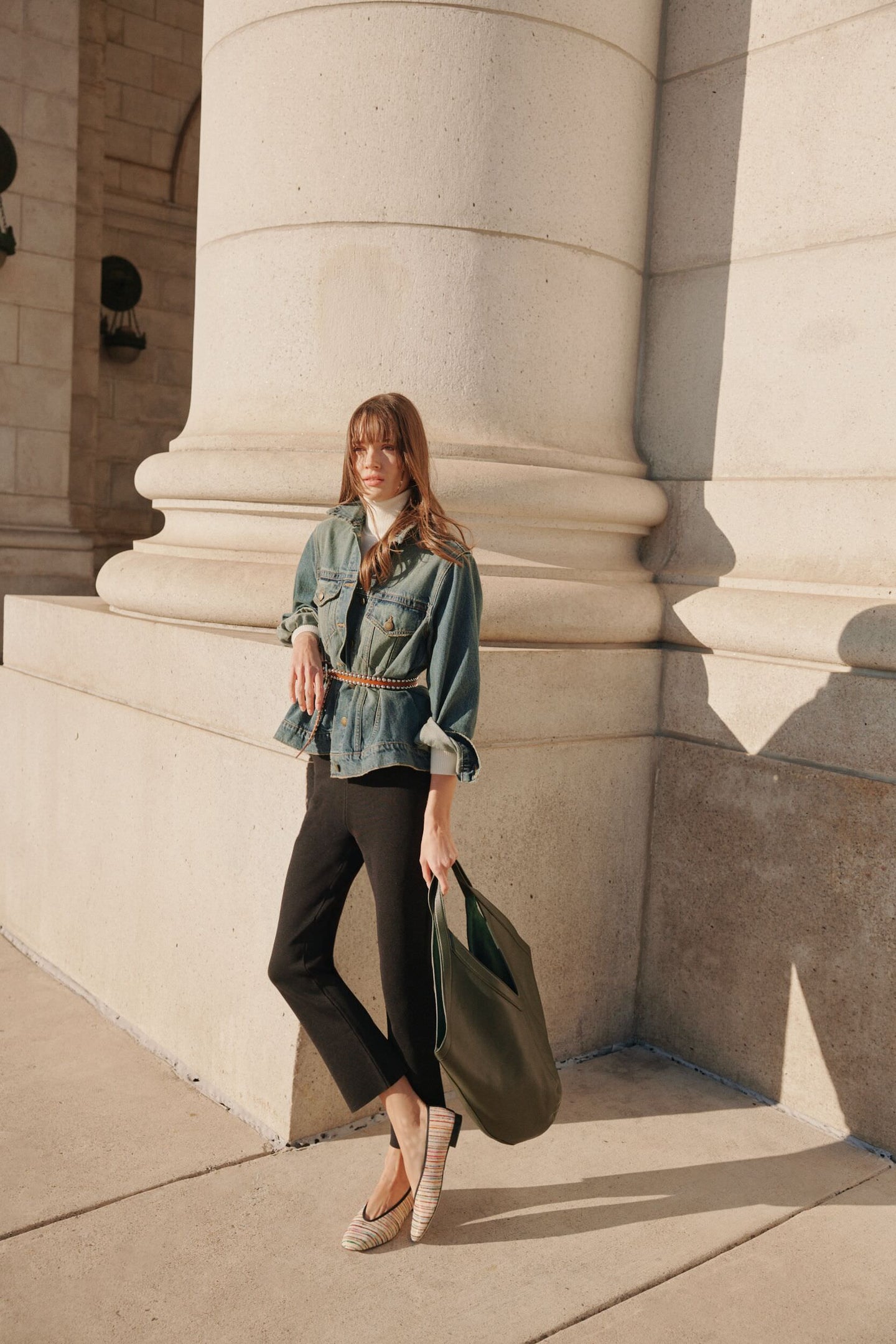 Winter White Andover Ribbed Turtleneck