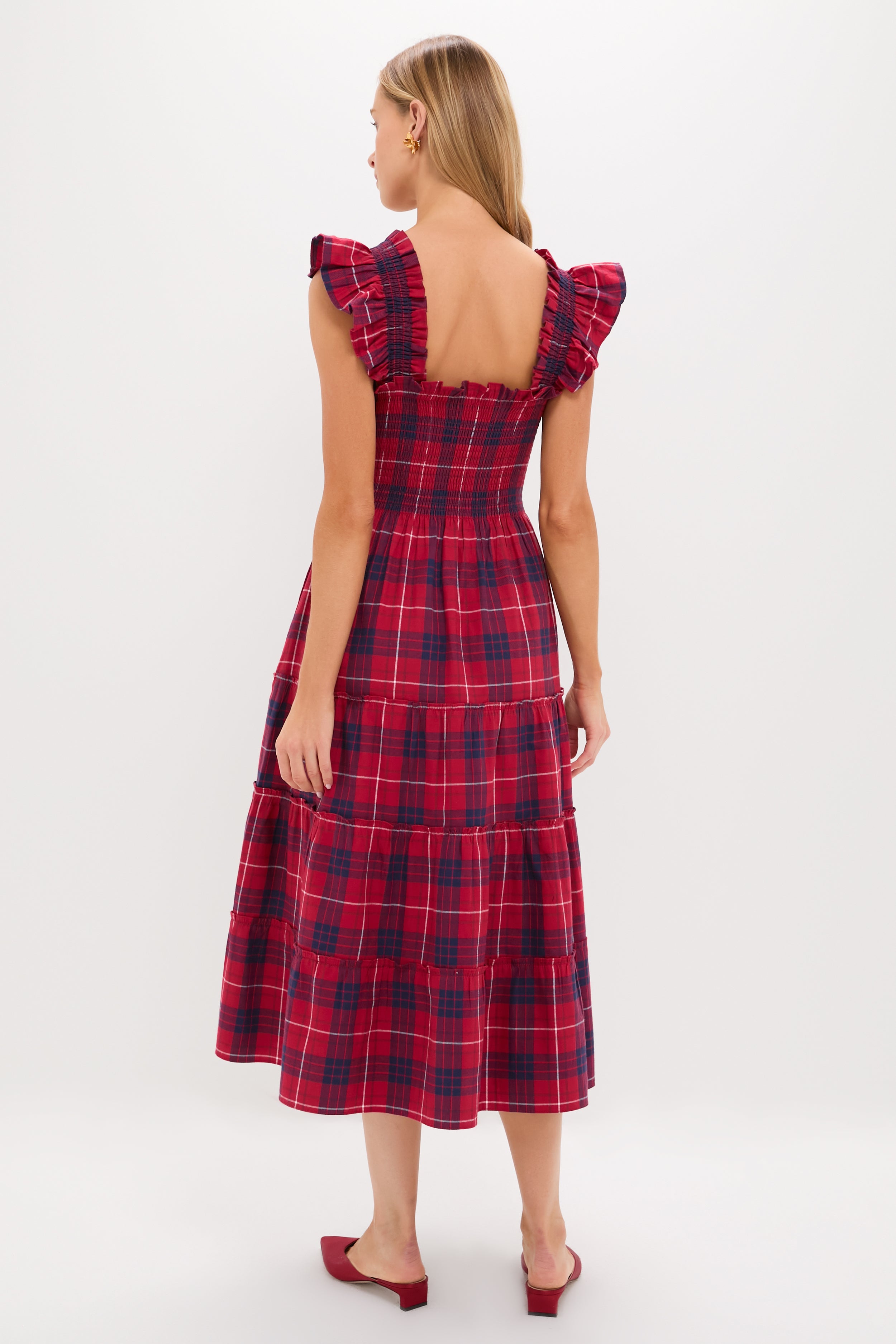 ellie nap dress Hill House Home Women's The Ellie Nap Dress - Cherry Tartan