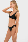 Black Geometric Straps Bikini