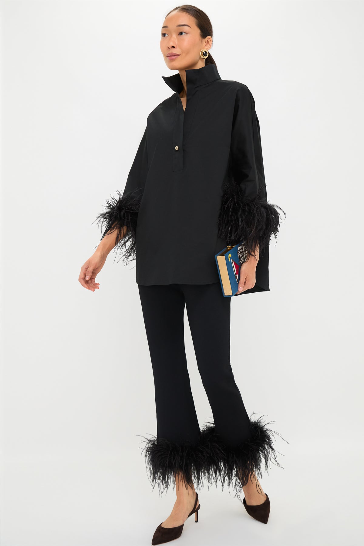 Compression Knit Black Feather Compression Knit Ashford Pants | Tuckernuck