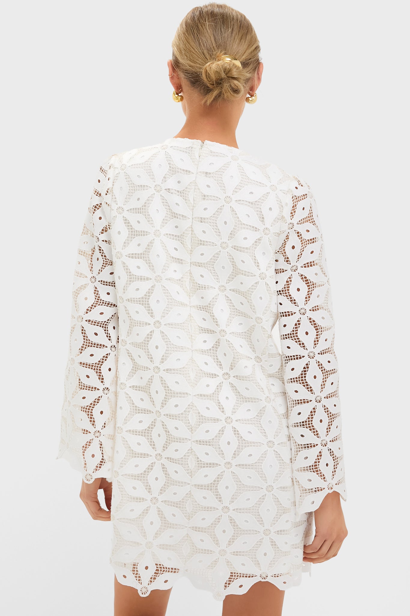 White Floral Lace Camilla Dress