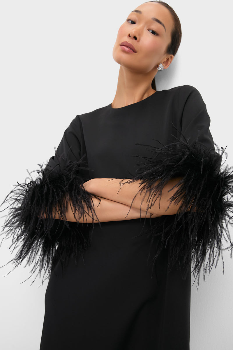 Black Feather Jamie Dress