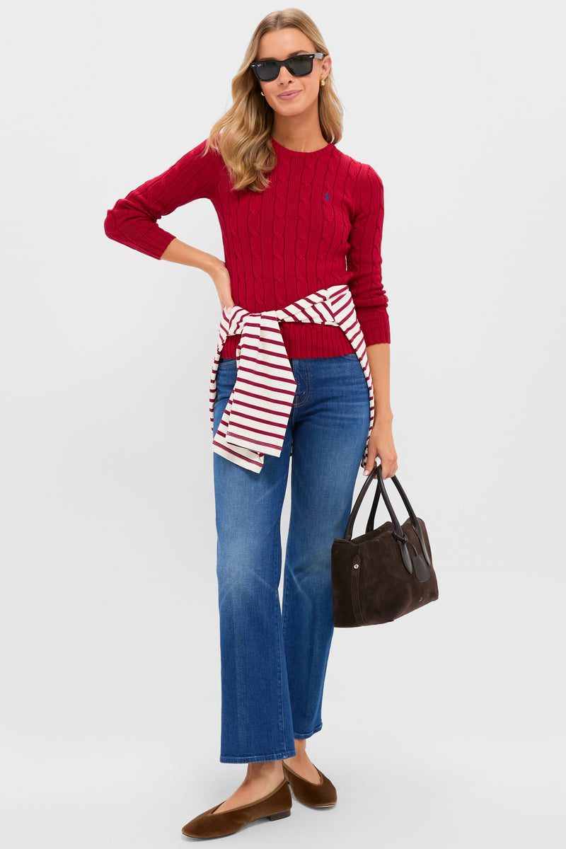 Ballet Pink Leather Nina Flats