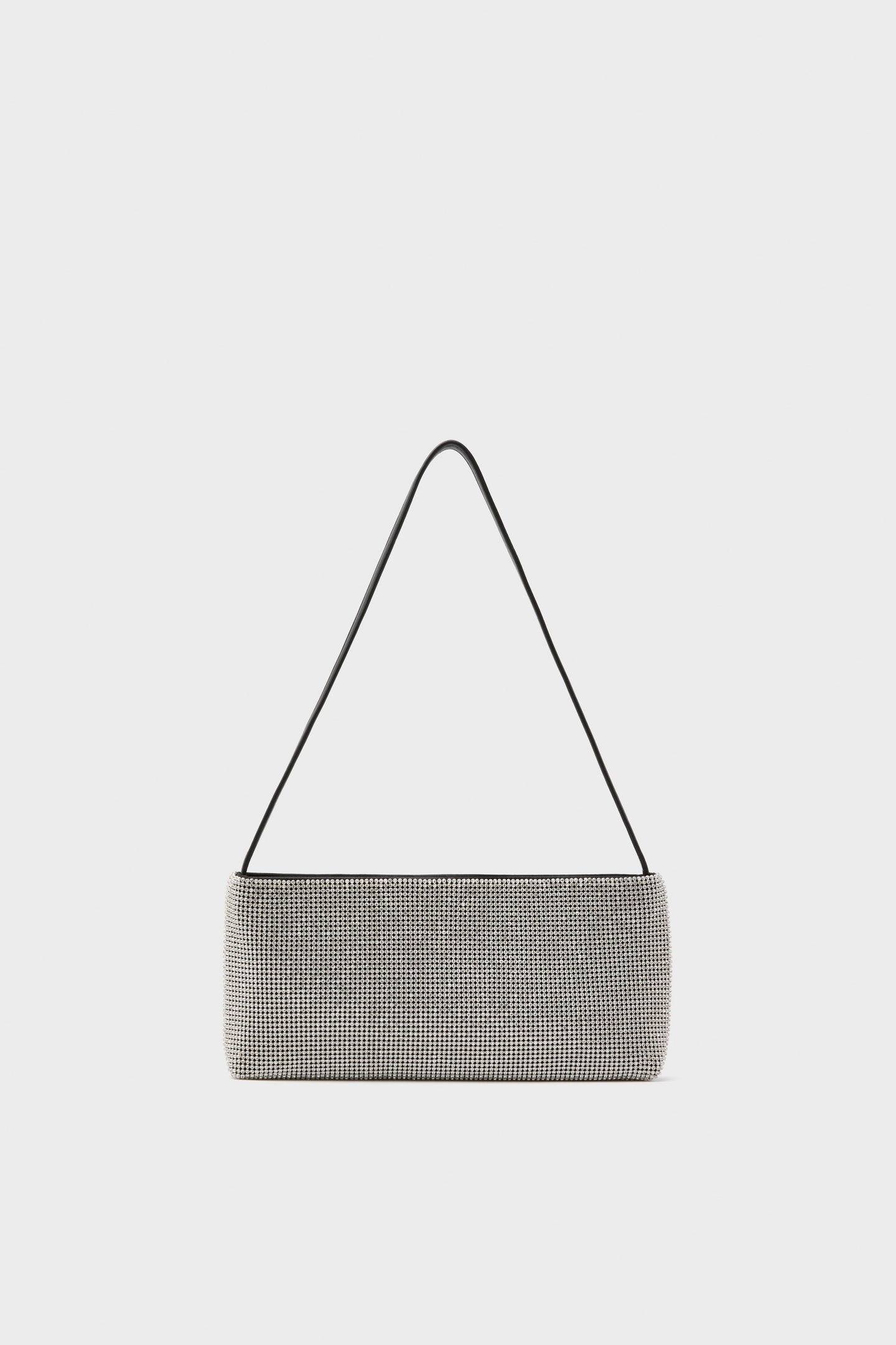 Silver Diamante Sophia Shoulder Bag