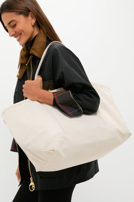 Natural Large Canvas Tote