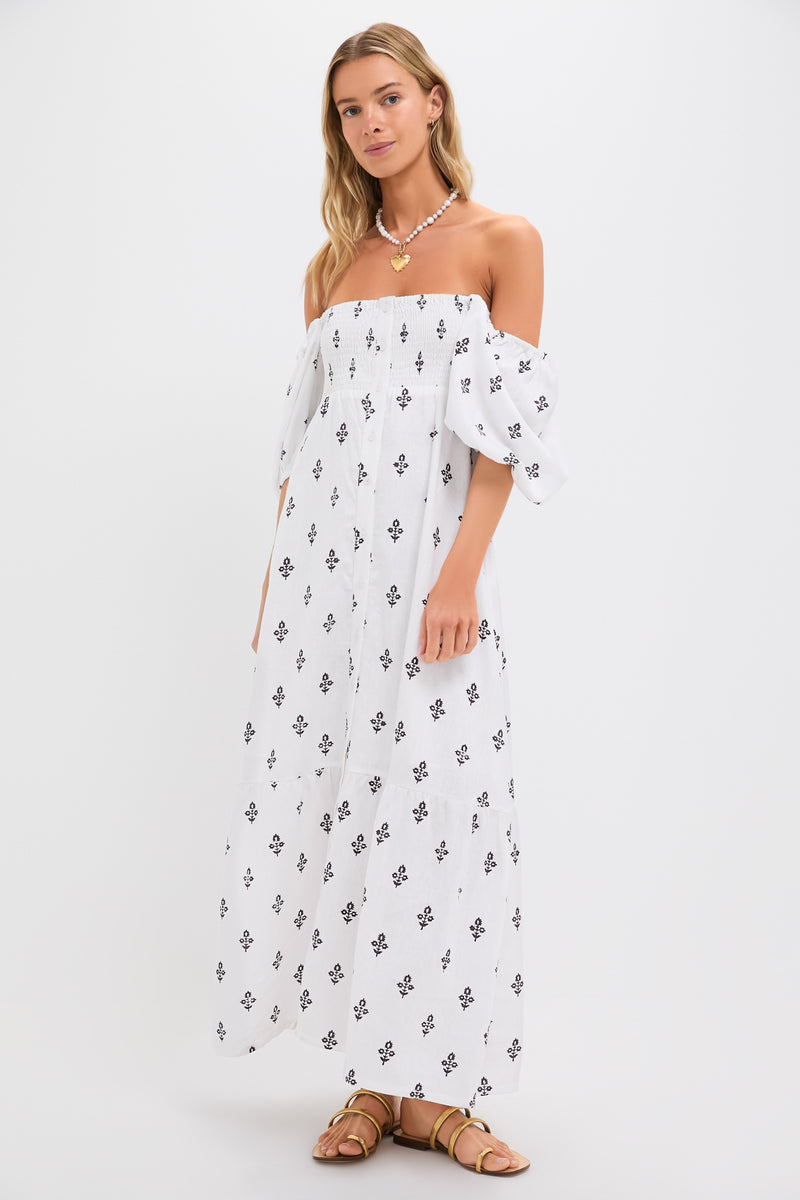 Exclusive Daughters Blackberry Wine Santiago 3 Maxi Dress