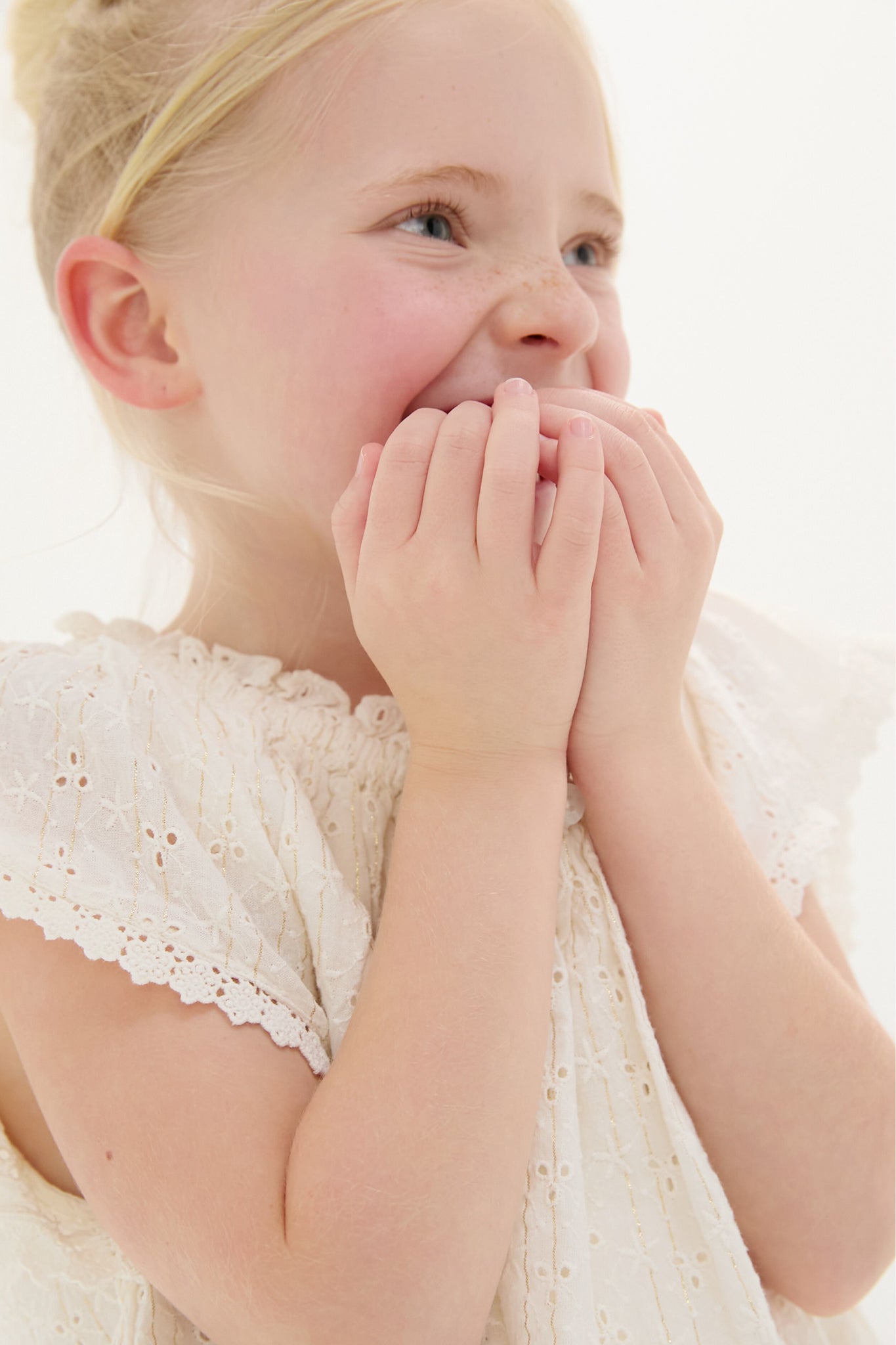 Cream Eyelet Perla Blouse