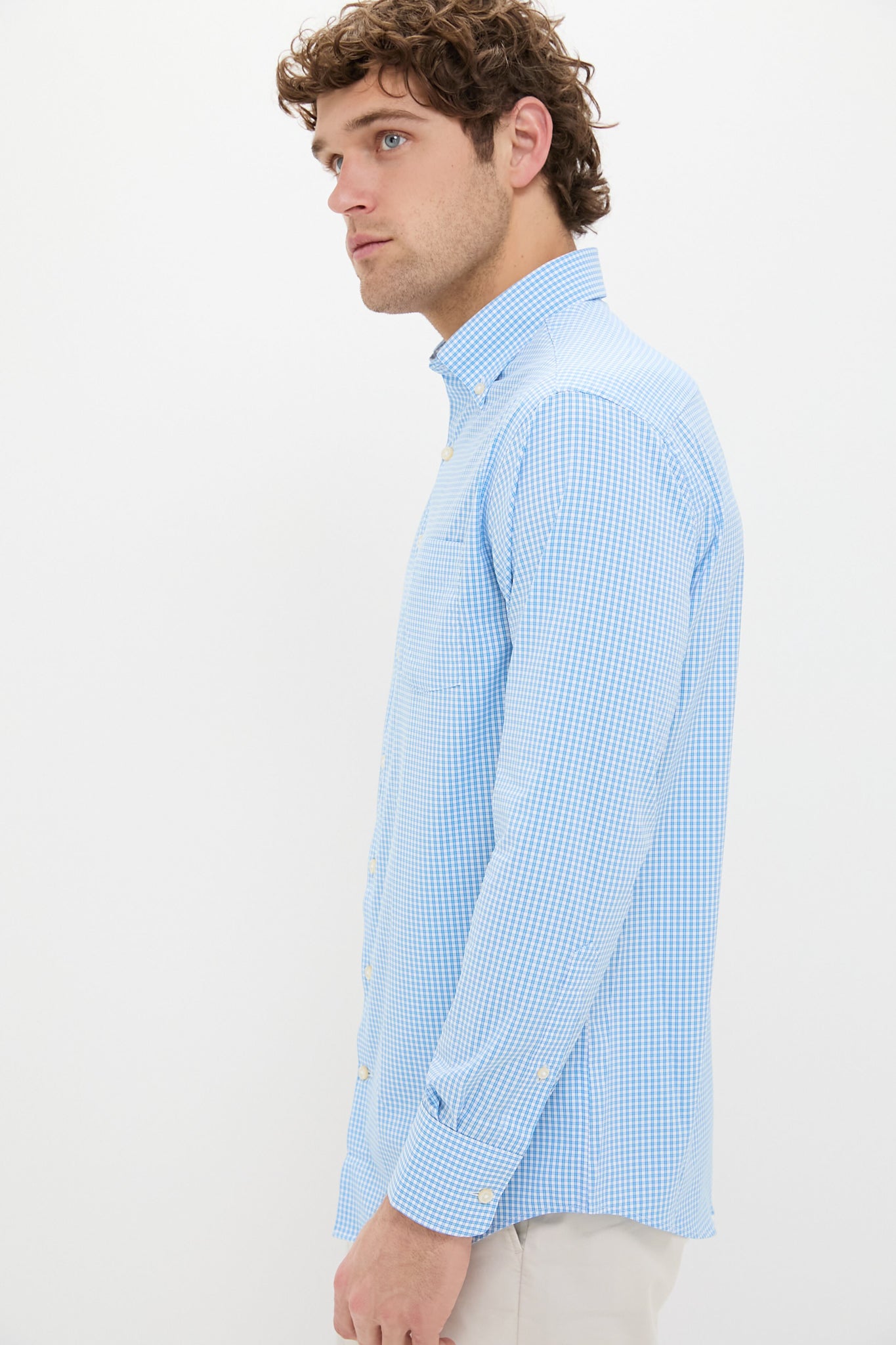 Seaport Blue Derwent Performance Twill Sport Shirt