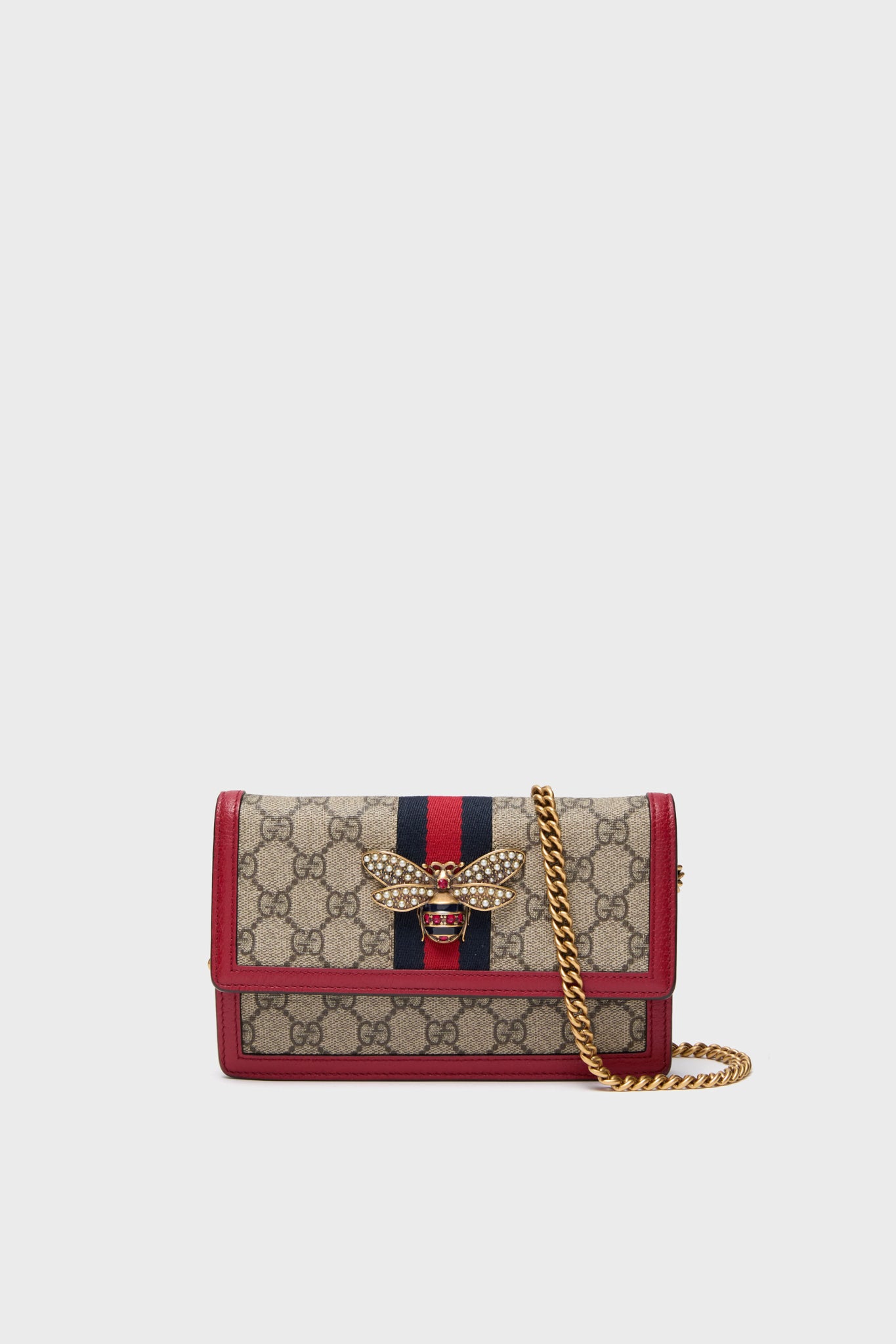 Gucci GG Supreme Queen Margaret Wallet on Chain