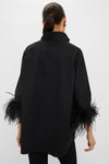 Black Feather Willow Blouse