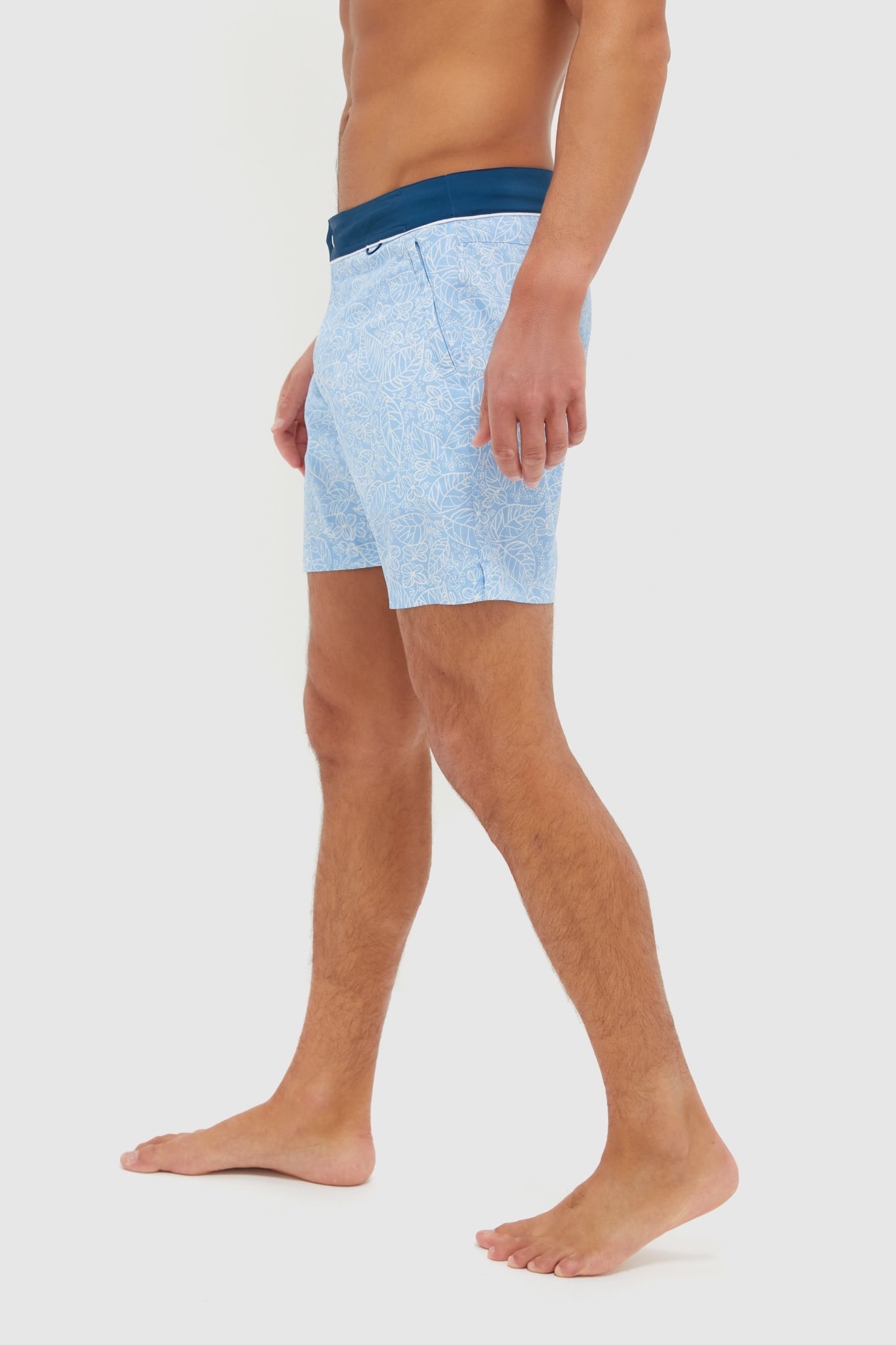 Tropical Blue Bondi Snap Boardies