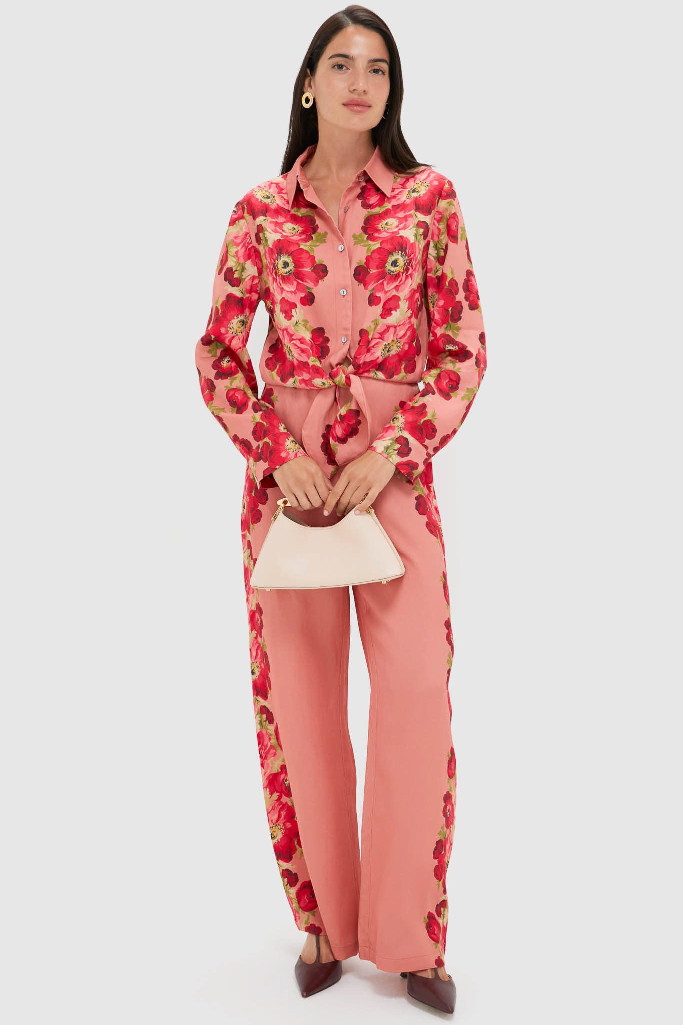 Coral Poppy Rebecca Blouse