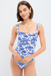 Blue Toile Adelaide One Piece