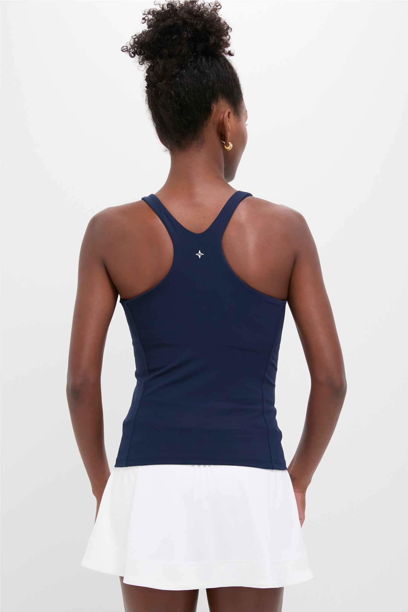 Navy Compression Spandex Lena Tank