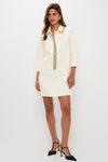 Winter White Embellished Nicola Dress