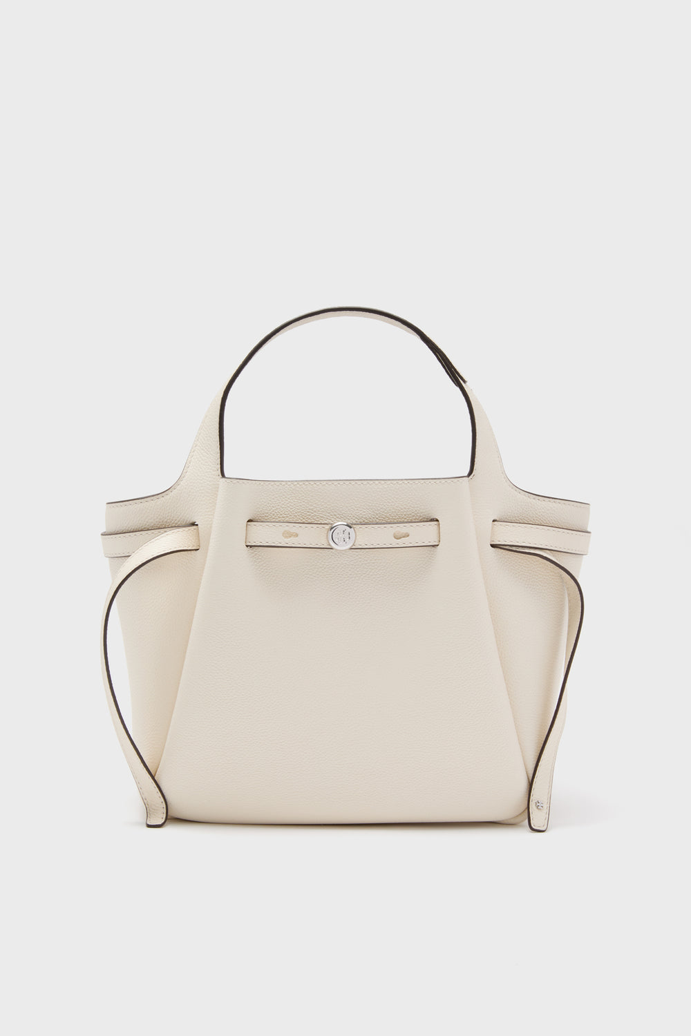 Light Cream Romy Pebbled Satchel
