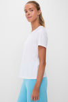 White Performance Cotton Jocelyn Tee