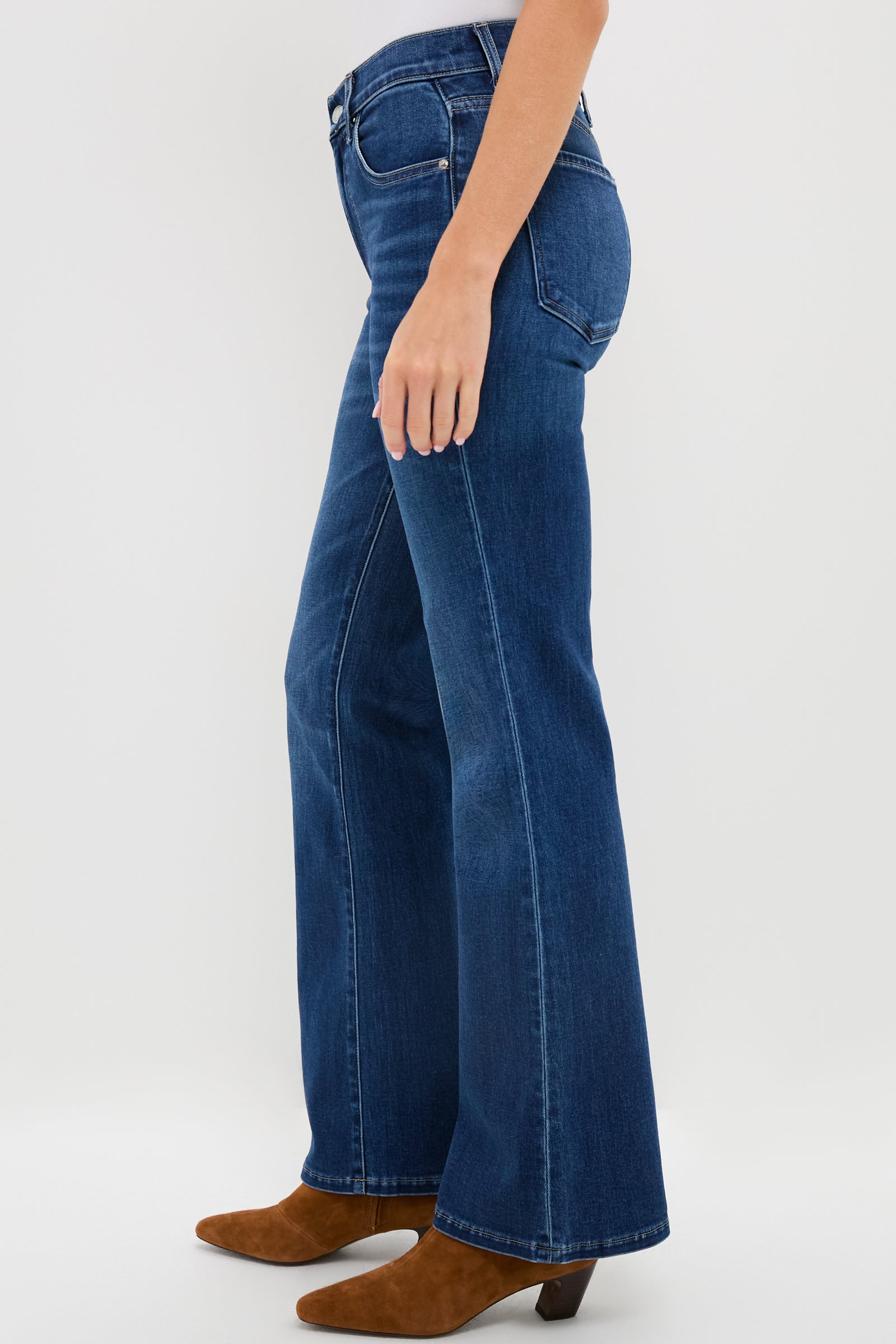 Drop in the Ocean Mid-High Rise Baby Bootcut